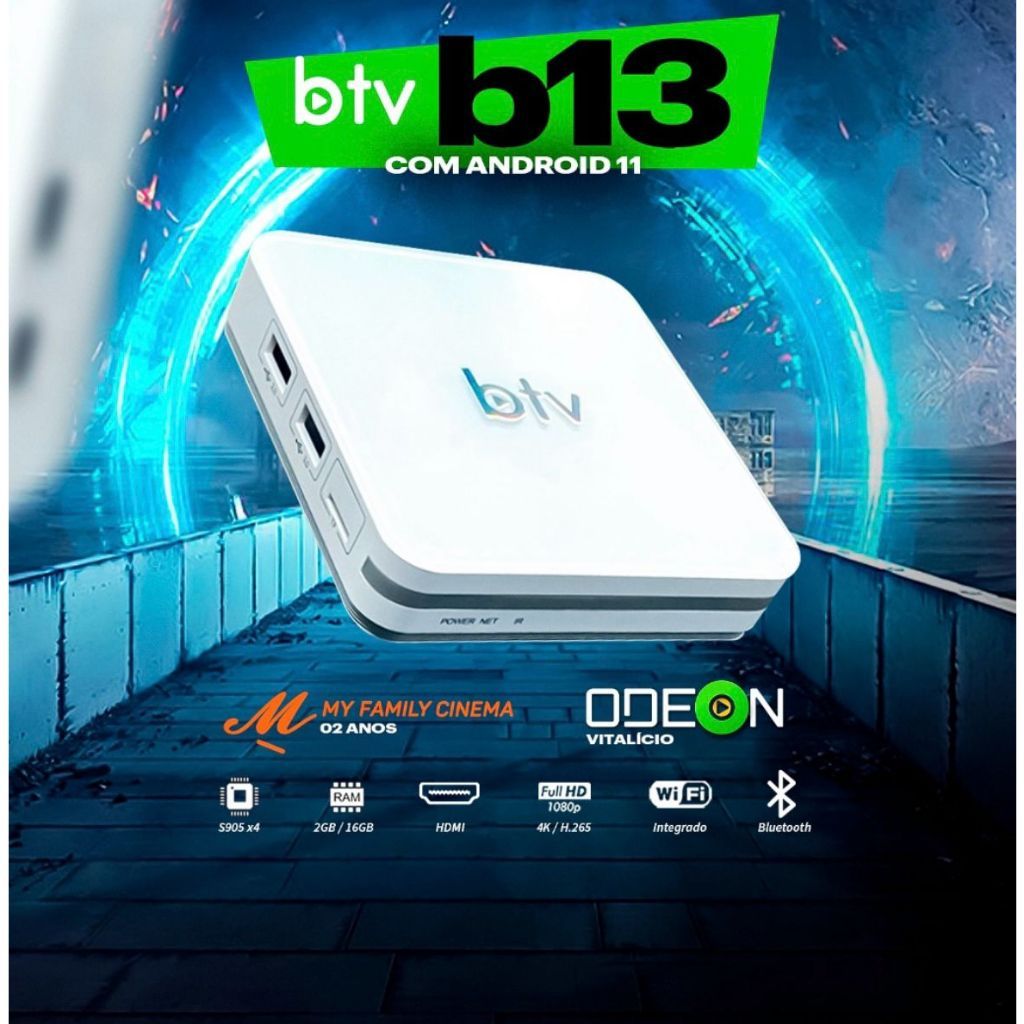 BTV MODELO NOVO 2023 - B13 - 4K- ORIGINAL TESTADO E NOVO