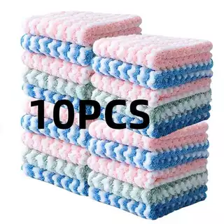 Pano Microfibra 25x25 Limpeza Casa Reutilizável kit 10unds