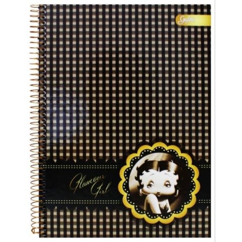 Caderno 10 matérias Betty Boopy vintage antigo anos 90/2000 | Shopee Brasil