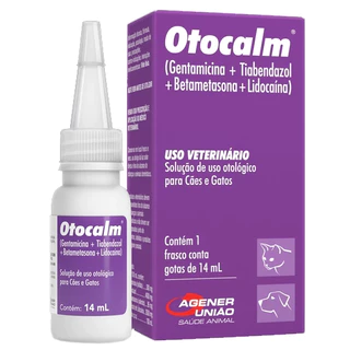 Otocalm 14ml Solução Otológica para Cães e Gatos Agener