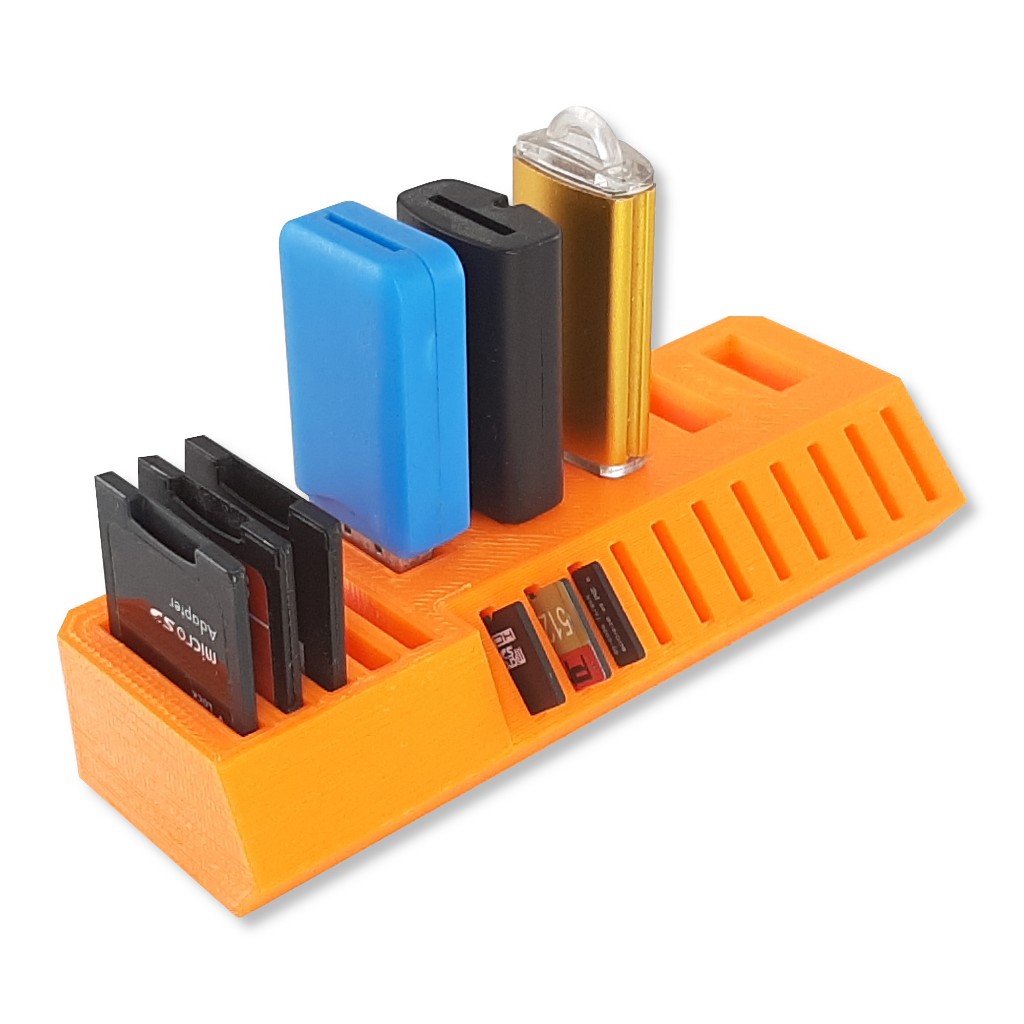 Organizador Suporte Porta Pen drive Cartão de Memória SD e Micro SD Pendrive