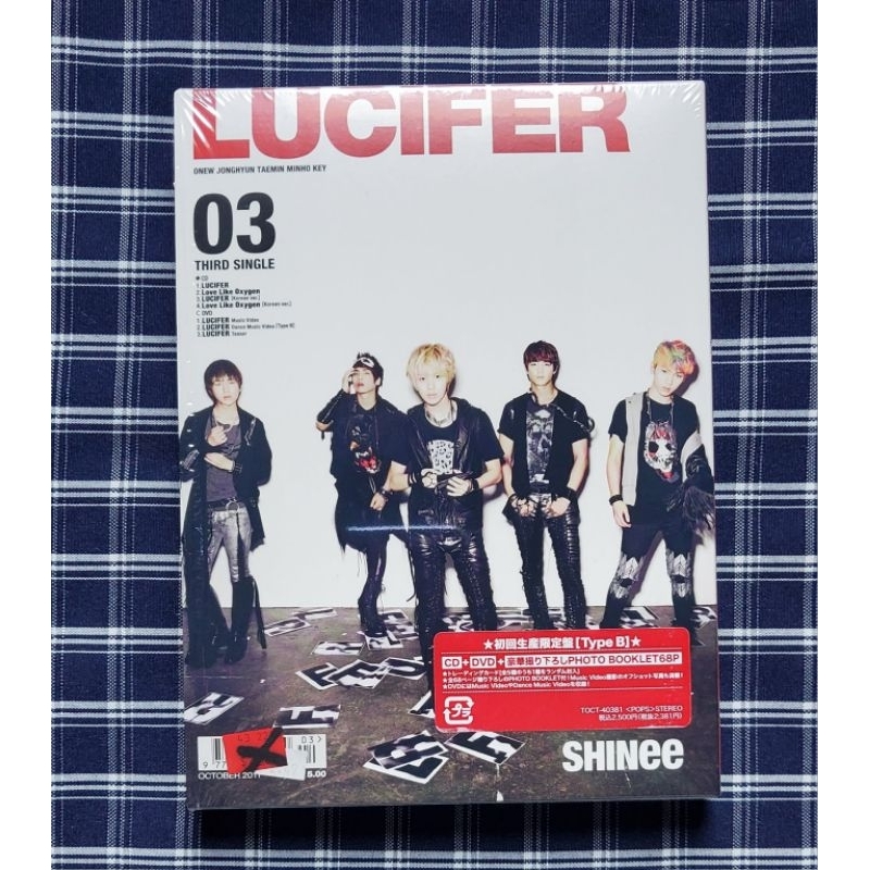 SHINee LUCIFER 日本ライセンス盤 未再生　ジョンヒョン　トレカ SHINee - Lucifer(CD+DVD) Type B-Japan Ver.+Photocard | Shopee Brasil