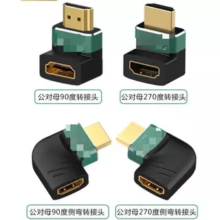 Adaptador Hdmi 90 Graus Curva Em L Macho X Femea