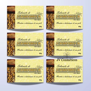6 UN Sabonete Barra de Camomila 90g - Bionature