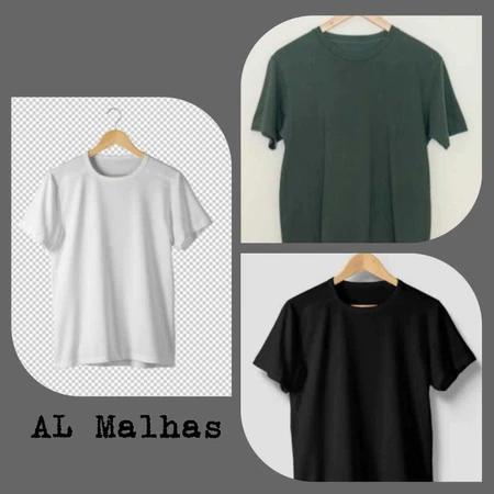 Kit 3 camisetas básicas masculinas 100% algodão
