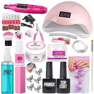 Kit Unha De Gel Manicure Kit Unha De Gel Completo Nº 43 - ENVIO IMEDIATO em Oferta na Shopee