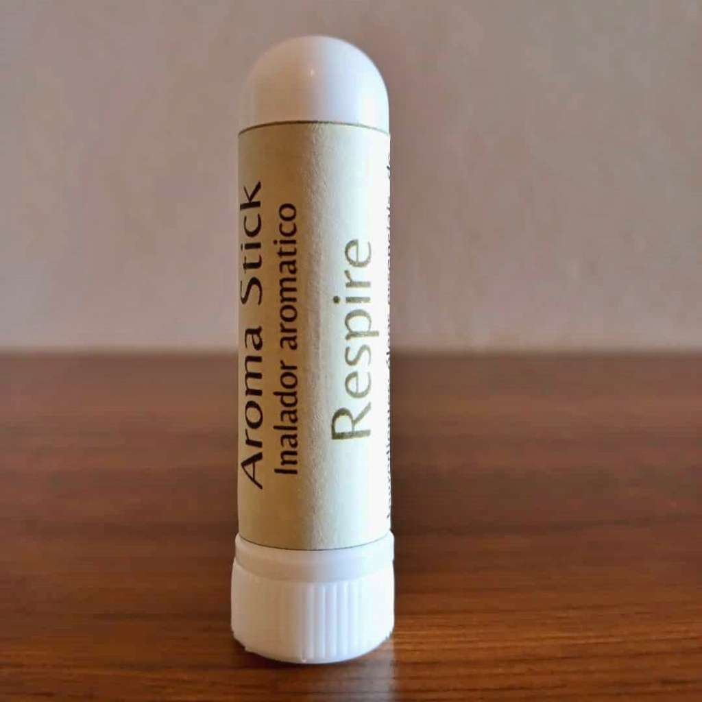 Inalador nasal com óleos essenciais puros - Respiração / foco / ansiedade 100% natural