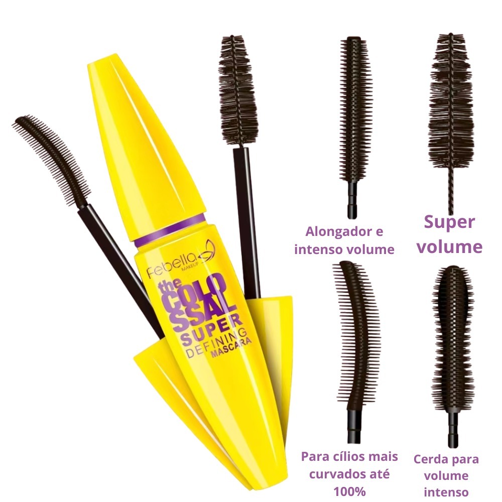 Rímel Colossal a Prova d'agua Yalanni - Mascara de Cílios. | Shopee Brasil