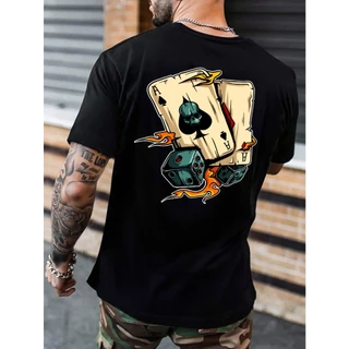 Camiseta Masculina Cartas Diverse Camisa 100% Algodão