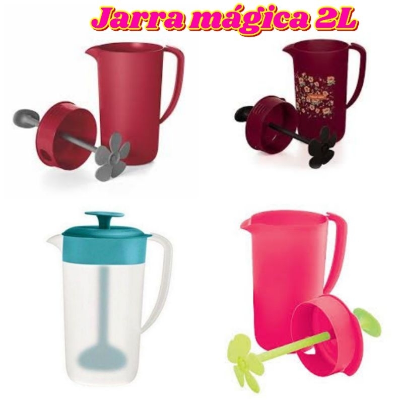 Jarra Mágica 2 L Tupperware - Com misturador sem precisar abrir a