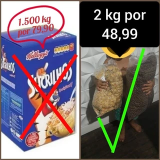 SUCRILHOS E CEREAL PACOTÃO ECONÔMICO TAMANHO FAMÍLIA