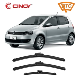 Kit de 3 Palhetas para Limpador de Parabrisa Dianteiro + traseiro para Vw Fox 2003 Até 2009