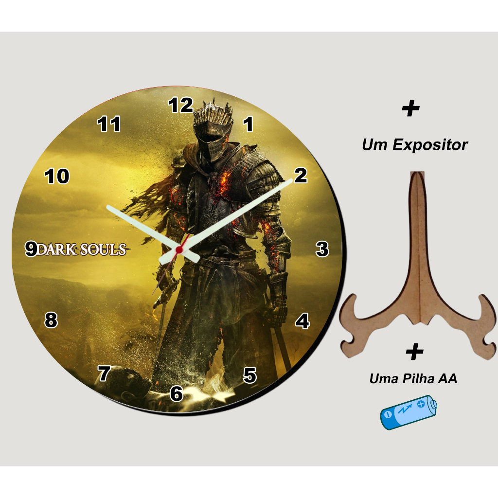 Relógio em MDF Decorativo Game, Tíbia, Mortal Kombat, Baldur's Gate ...