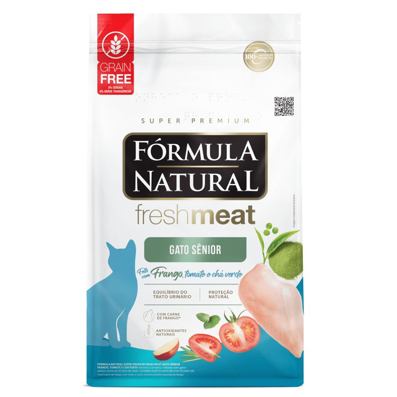 Ração Fórmula Natural Fresh Meat Gatos Sênior 1kg