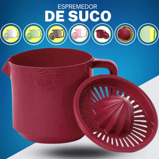 Espremedor de Frutas para Suco Manual De Plástico Laranja varias cores 1 litro Plasvale cozinha