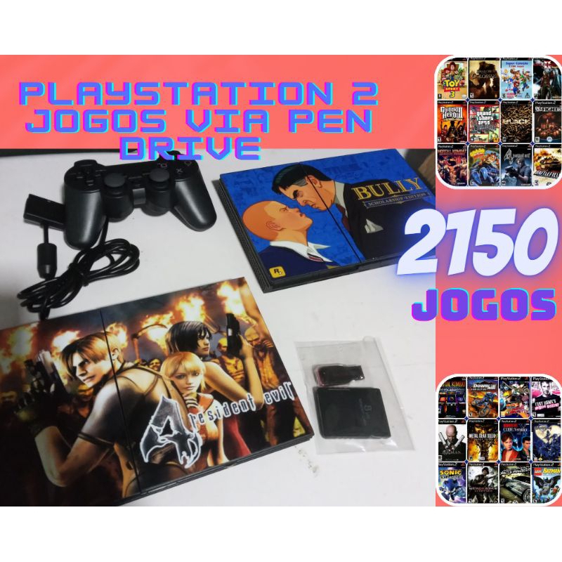 Playstation 2 completo ,OPL via pen drive