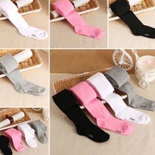 Uma or Kit 2 Pares Meia Calça Térmica Infantil Grossa Inverno Esquenta mesmo lisa