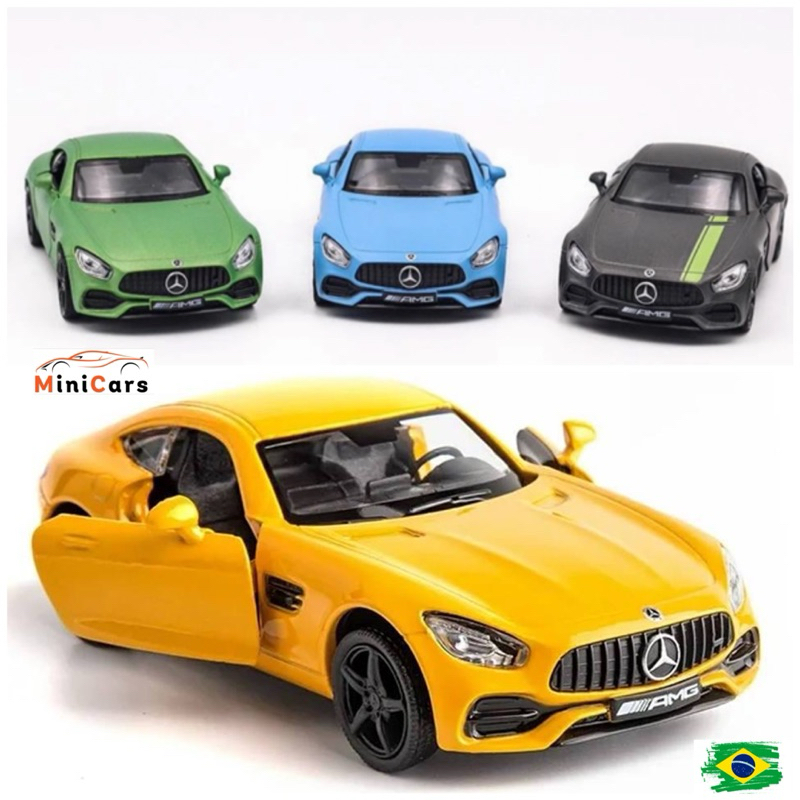 Miniatura Mercedes-bens AMG GT S Carrinho de Coleção Shopee Brasil