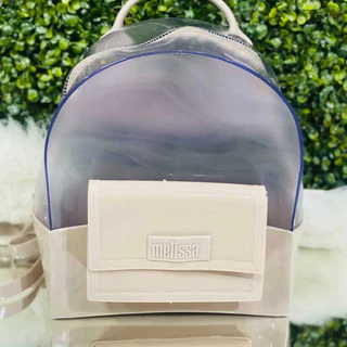 Mochila Feminina Duo Bag de costa Cristal Têndencia 2024 estilosa