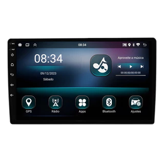 Central Multimídia Universal Android 13 de 9 Pol Carplay sem fio e Android Auto 2/32GB -knup