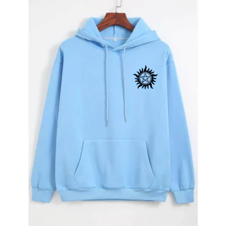 Moletom Canguru Sobrenatural Premium Algodao Inverno Masculino Feminino Tendencia Unissex 2024 SuperNatural Oferta Jogo Junho São João