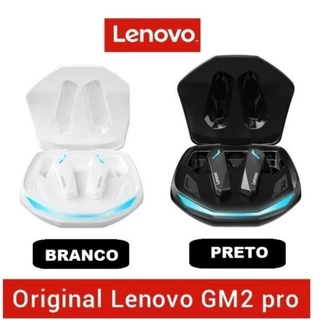 Fone De Ouvido Lenovo GM2 Pro Gamer Music Bluetooth 5.3 Sem fio Preto/Branco 100% original