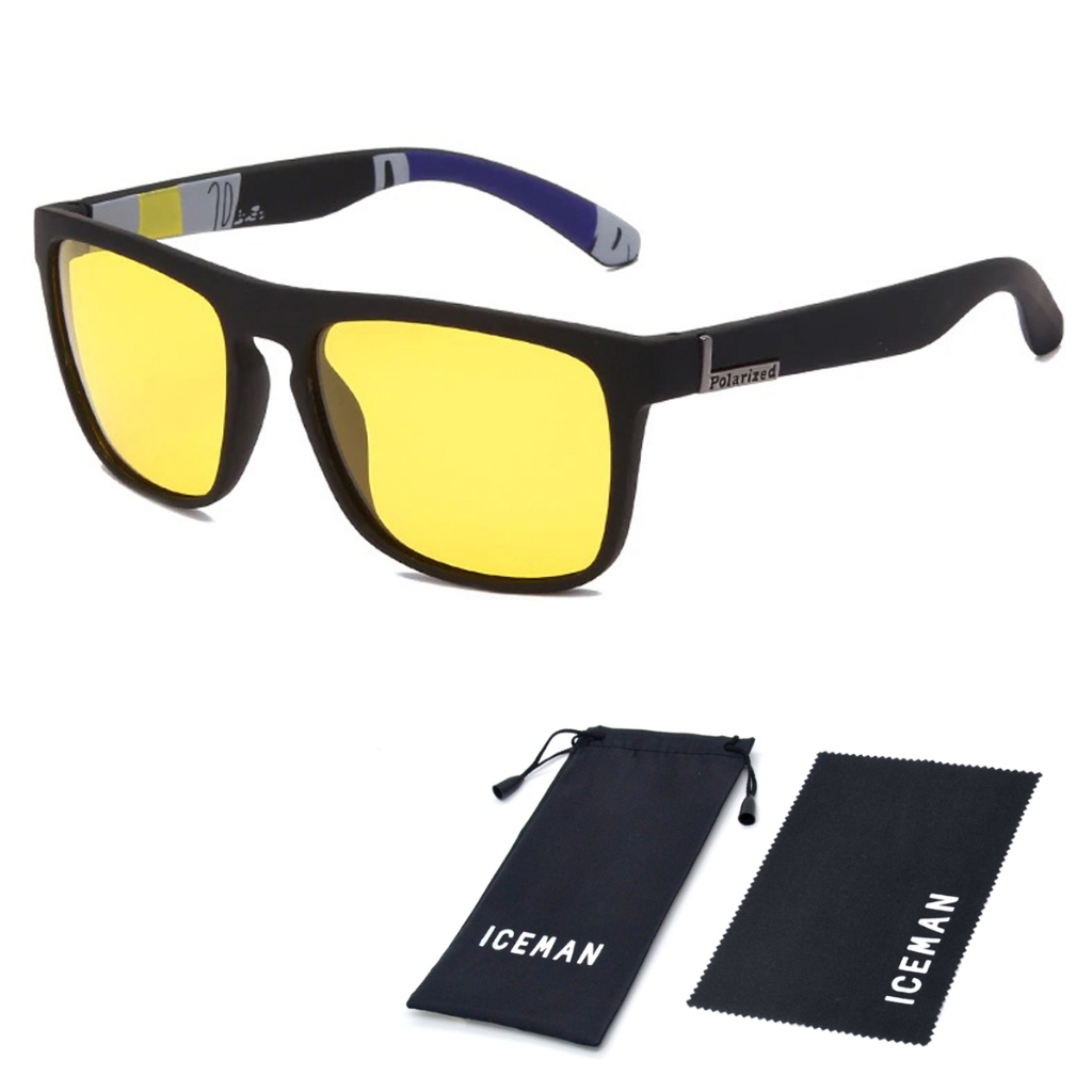 Óculos Lentes Amarelas Polarizado Visão Noturna Para Dirigir A Noite E ...