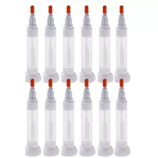 Tubo Para Aplicação De Esmaltes Para Desenho Unhas Pack C/ 12