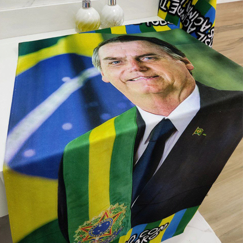 Toalha de Banho e Praia Temática Personalizada do Bolsonaro