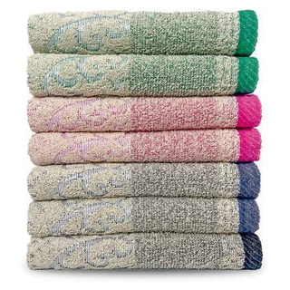 Kit 7 Toalha Banho Grande Macia 140 x 70 Cm Cores Sortidas