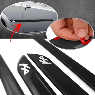 Kit Friso Lateral Modelo Largo Compatível com Ka 2 Portas 2009 2010 2011 2012 2013 - 4 Peças