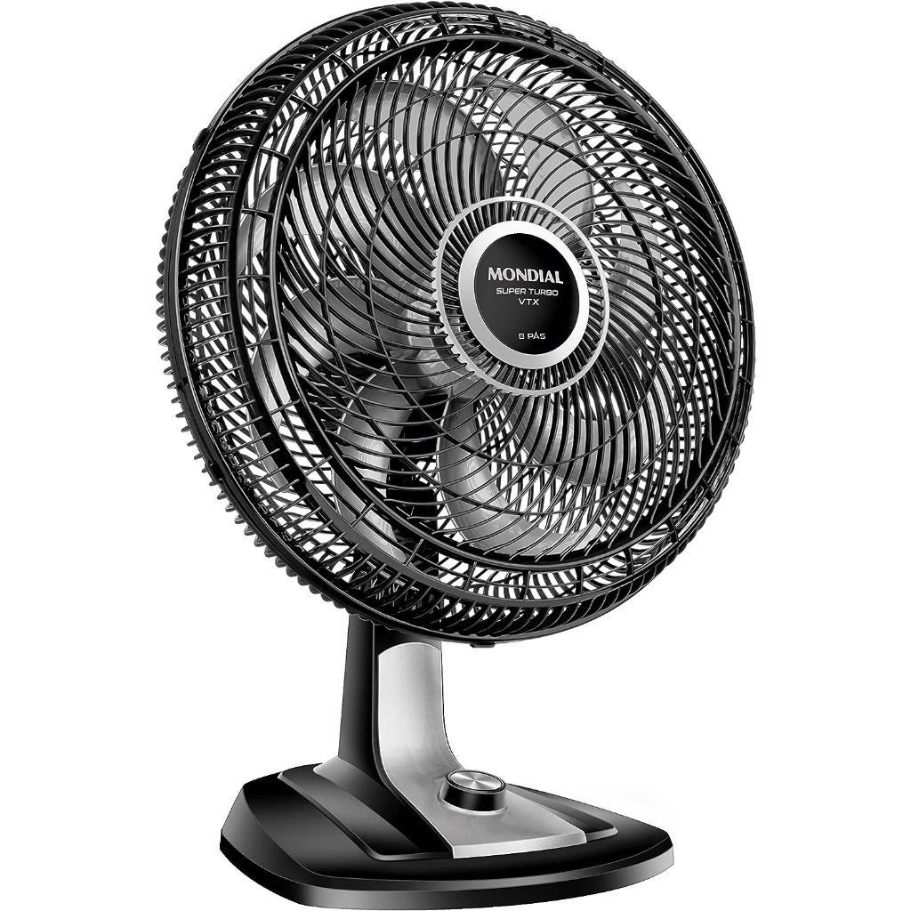 Ventilador De Mesa Super Turbo 8 Pás 40cm Mondial VTX-40-8P Preto/Cinza