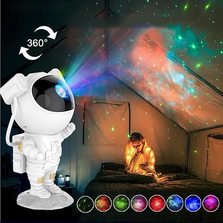 Projetor De Luz Noturna Galaxy Star Galaxia Nebulosa Astronauta Luz Da Noite Quarto