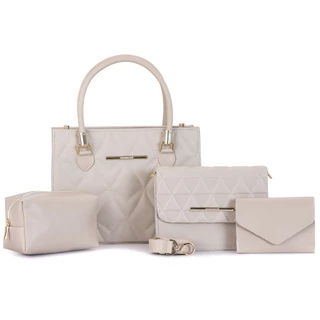 Kit 4 Bolsas Femininas De Ombro Lateral E Transversal Carteira e Necessaire