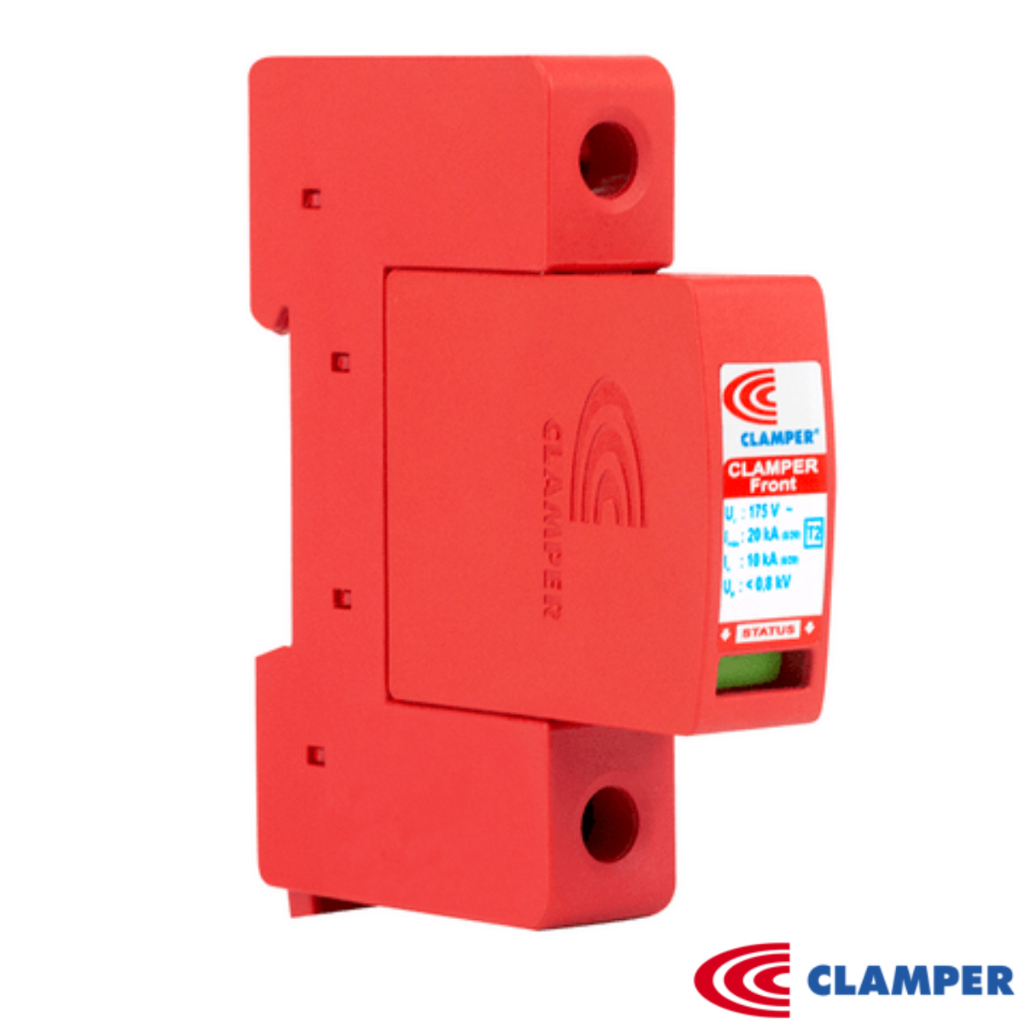 Kit 2x Protetor Surto DPS Clamper FRONT Anti Raio Vcl 175V 20Ka