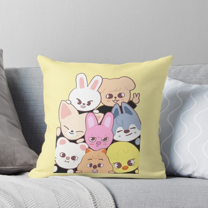 Almofada Stray Kids k-pop sul-coreano SKZOO Bang Chan e Felix