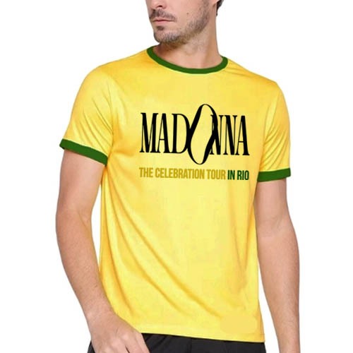 Camiseta Madonna The Celebration Tour Brasil Show Pop Música