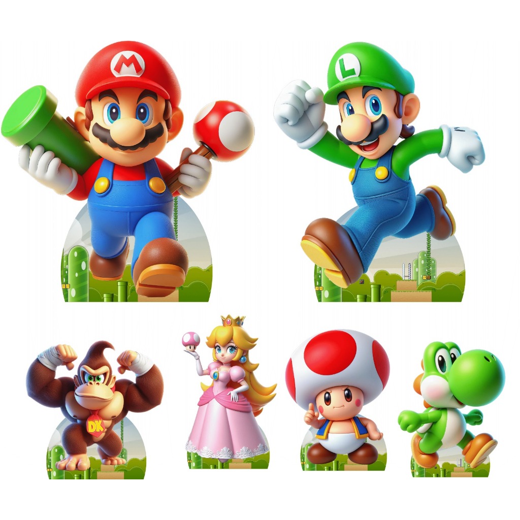KIT DISPLAY MARIO BROS - MDF | Shopee Brasil
