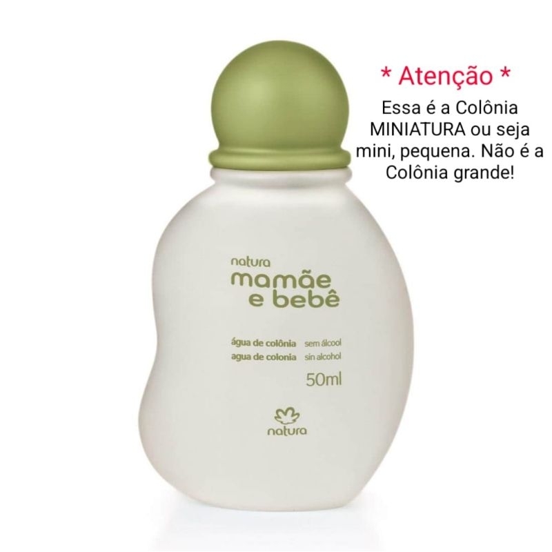 Perfume colônia Natura mamãe e bebê miniatura 50ml | Shopee Brasil