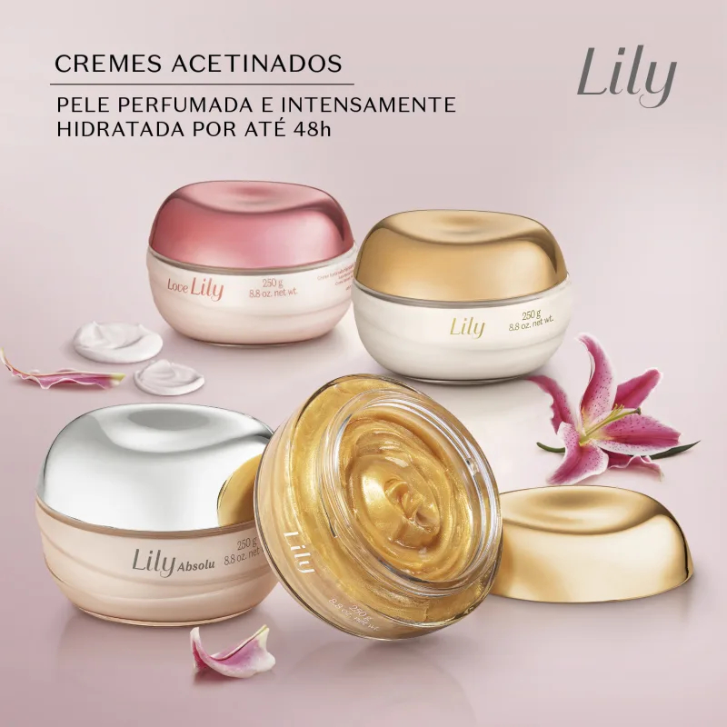 Geléia Iluminadora Corporal Lily Glow 250g (o Boticário) | Shopee