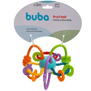 Fruit Ball Chocalho e Mordedor de Bebê - Buba
