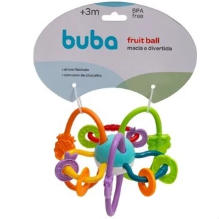 Fruit Ball Chocalho e Mordedor de Bebê - Buba