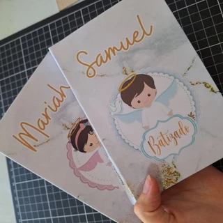 Álbum de Fotos com Nome Batizado/Eucaristia/Crisma em Oferta na Shopee