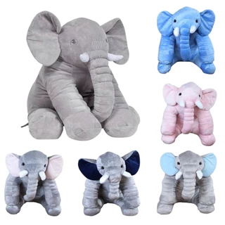 Almofada Travesseiro Antialérgico Elefante News Bebê Dormir Pelúcia 60cm Menino Menina