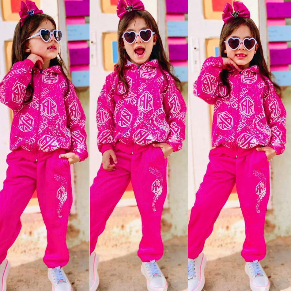Moletom Feminino Roupas Infantil Feminina De Frio Kit Conjuntos