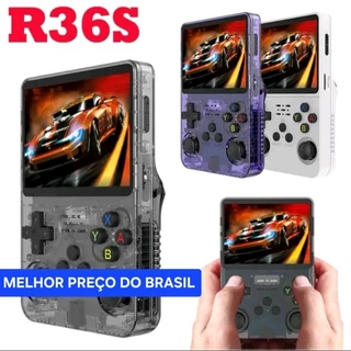 R36s Vídeo Game Portátil R36s console retrô + películas de tela PROMOÇÃO, tela IPS 3.5 ,SEM TAXA (PSP, PS1,SNes,megdrive e etc.)