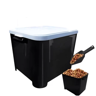 Porta Ração Pet Até 15 Kg + Pá Dosadora Container para racao