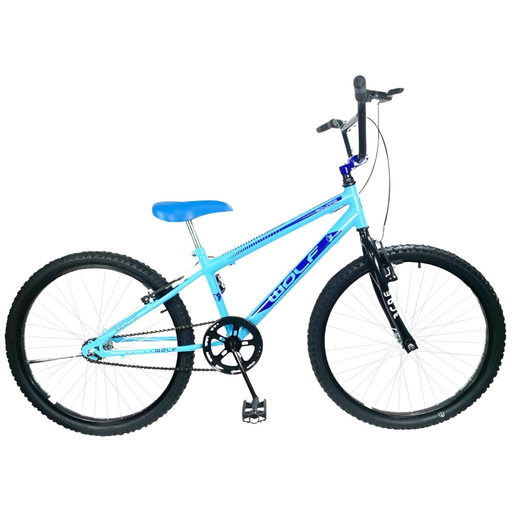 Bicicleta Infantil Aro 24 Rebaixada Masculina Wolf Bikes Shopee Brasil