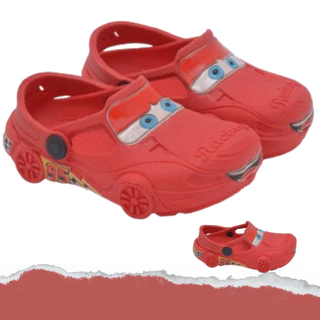 Sandália Crocs Infantil Menino Babuche Masculino Carros McQueen Confortável