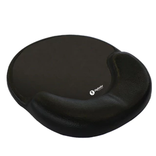 Mouse Pad Ergonômico Preto Double Level Pu Digitador Ms 703